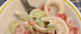 Cucumber and Tomato Salad with Mayo Photo
