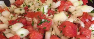Tomato, Cucumber and Red Onion Salad with Mint Photo