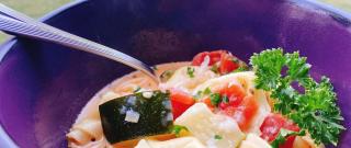 Creamy Vegetarian Tortellini Soup Photo