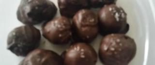 Salted Dark Chocolate Hazelnut Caramel Truffles Photo
