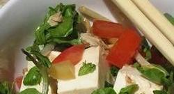 Easy Tofu Salad with Tuna and Watercress Photo