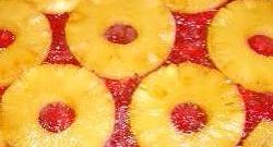 Rhubarb Pineapple Upside-Down Cake Photo