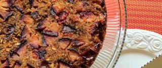 Spiced Plum Upside-Down Cake with Oats Photo