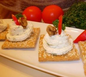 Feta Cheese Dip with Crackers Photo