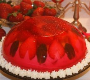 Strawberry Jelly Dome Cheesecake Photo