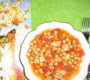 Chicken with Chickpea in a Crock Pot Photo