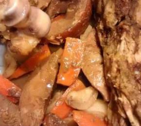 Mutton with Queen Apple in a Crock Pot Photo