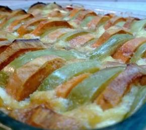 Sweet Baked Potatoes with Apples Photo