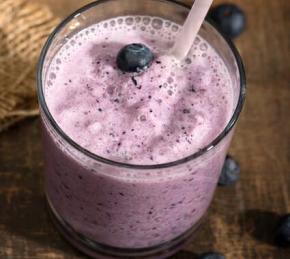 Blueberry Milkshake Recipe Photo