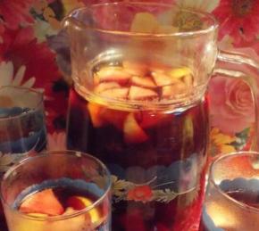 Tea with Baked Berries and Fruit Photo