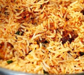 Indian Vegetarian Rice Recipe - Vangi Bhath Photo