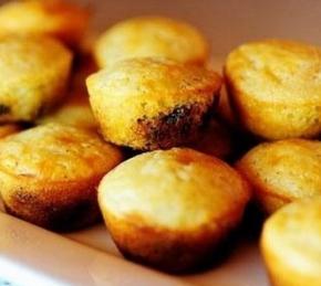Corn Meal Mini Muffins with Dried Blueberries Photo