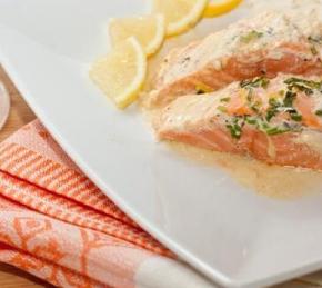 Salmon with Cream Sauce Photo