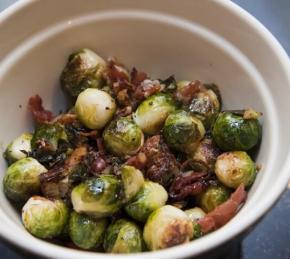 Baked Brussels Sprout with Ham Photo