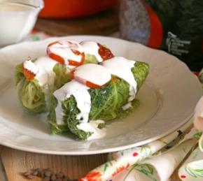 Stuffed Cabbage with Meat and Lentil Photo
