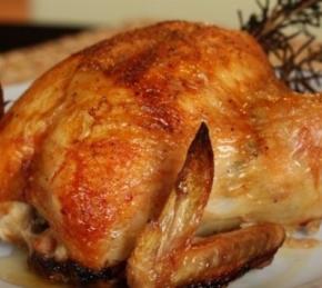 Whole Chicken Baked in a Slow Cooker Photo