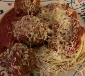 Italian Spaghetti Sauce with Meatballs Photo
