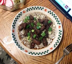 Mongolian Beef and Spring Onions Photo