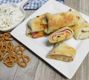 Air Fryer Ham and Cheese Wraps Photo