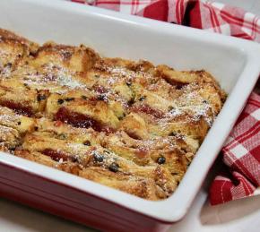 Peanut Butter and Jelly French Toast Casserole Photo