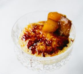 Cardamom Creme Brulee Parfait with Candied Pumpkin Photo