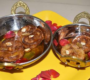 Banana Malpua (Fried Indian Pancake for Diwali) Photo