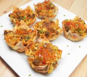 Deconstructed Egg Rolls Muffin Tin Style Photo