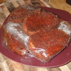 Flat Iron Steak with Three Pepper Rub Photo