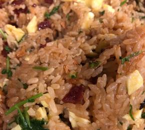 Chinese Stir-Fried Sticky Rice with Chinese Sausage Photo