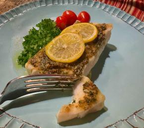 Mediterranean Baked Cod with Lemon Photo