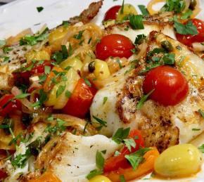 Best Pan Fried Cod with Tomatoes Photo