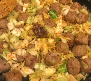 Quick Cabbage and Chicken Meatballs Photo