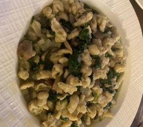 Spinach and Mushroom Soup with Spaetzle Photo