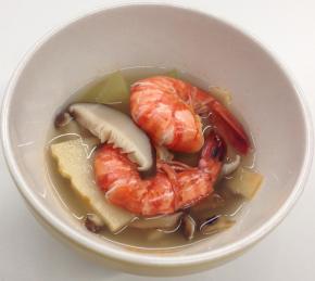 Mushroom, Shrimp, and Winter Melon Soup Photo