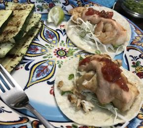 Grilled Fish Tacos with Chipotle-Lime Dressing Photo