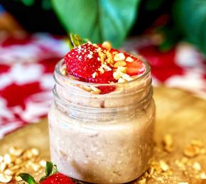 Peanut Butter and Jelly Overnight Oats Photo