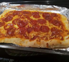 Homemade Pepperoni Pizza Photo
