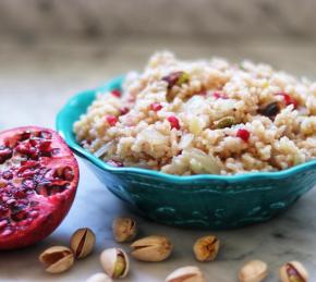 Middle Eastern Rice Pilaf with Pomegranate Photo