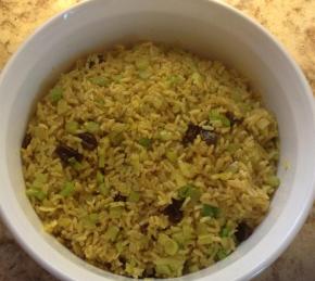 Rice Pilaf with Raisins and Veggies Photo