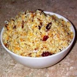 Couscous Pilaf with Almonds, Coconut, and Cranberries Photo