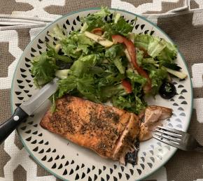 Air Fryer Salmon for One Photo