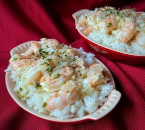 Shrimp Scampi with Rice Photo