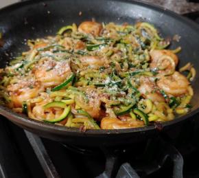 Zucchini Noodle Shrimp Scampi Photo