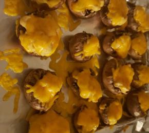 Buffalo Chicken Stuffed Mushrooms (Low-Carb) Photo