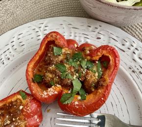 Bolognese Stuffed Bell Peppers Photo
