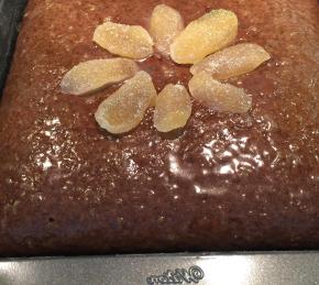 Gingerbread Cake with Lemon Glaze Photo