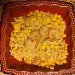 Linguine with Cajun-Spiced Shrimp and Corn Photo