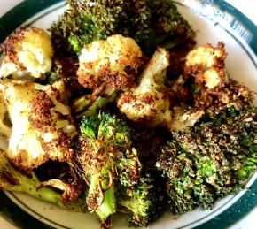 Air Fryer Roasted Broccoli and Cauliflower Photo
