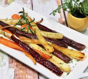 Add Some Color to Your Plate With Roasted Rainbow Carrots Photo