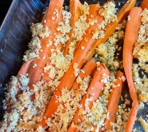 Roasted Carrots with Garlic Bread Crumbs Photo
